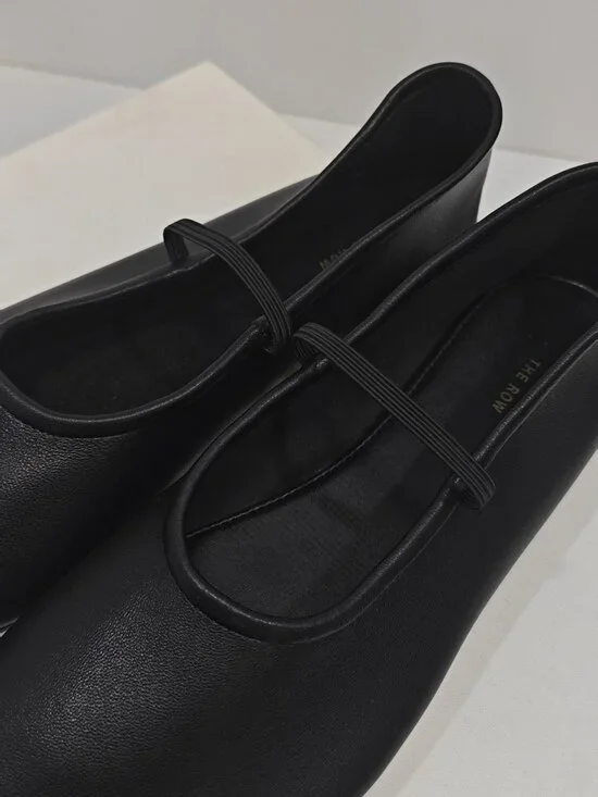 The Row Women's Black Ballet Flats - Picture 4 of 5